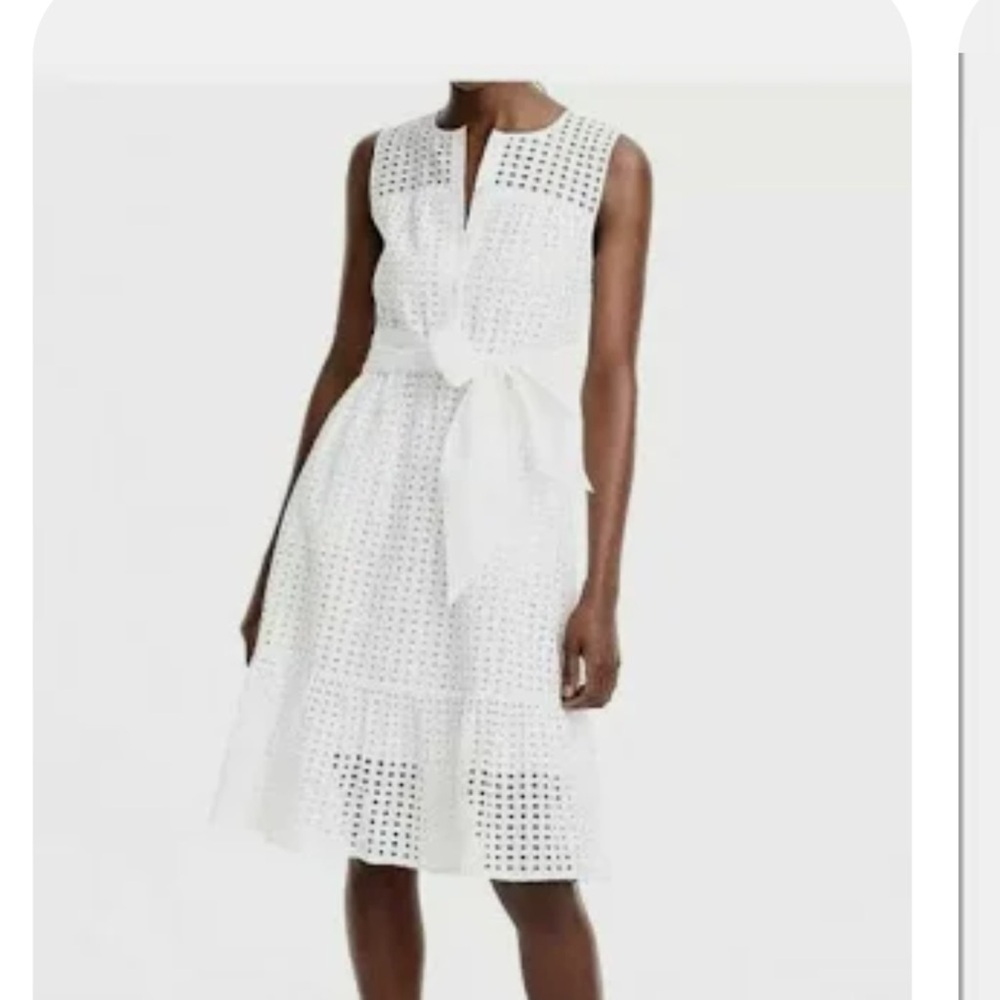J. Crew White Midi Dress